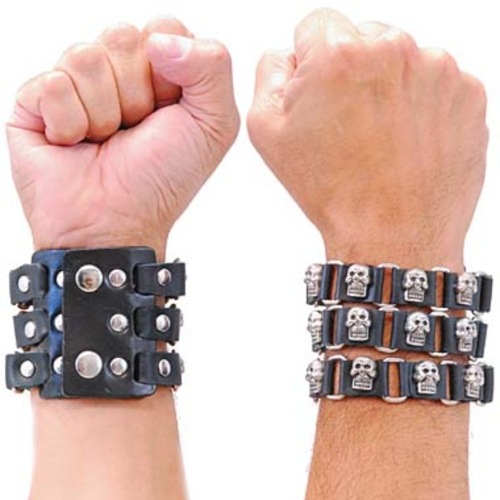 Rocker Skull Wristband